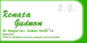 renata gudmon business card